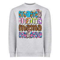 Heather Grey Easter mama mama mama Heavyweight Sweatshirt - OliviaCreatesArt