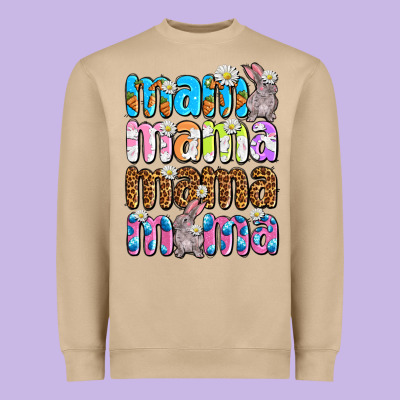 Easter Mama Mama Mama Heavyweight Sweatshirt Designed By Oliviacreatesart