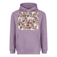 Lavender hot cocoa christmas cheer pattern Heavyweight Hoodie - CowhideDigitalArt