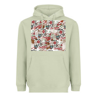 Matcha hot cocoa christmas cheer pattern Heavyweight Hoodie - CowhideDigitalArt