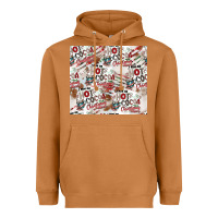 Meerkat hot cocoa christmas cheer pattern Heavyweight Hoodie - CowhideDigitalArt