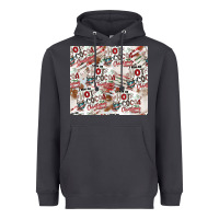 Smoke hot cocoa christmas cheer pattern Heavyweight Hoodie - CowhideDigitalArt