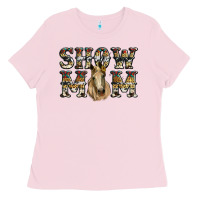 Bubblegum Pink show mom horse Ladies Tee - RanaPortraitStore