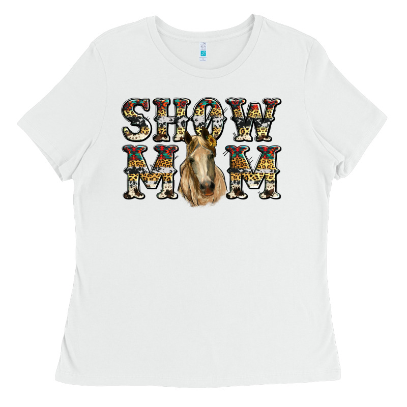 Show Mom Horse Ladies Tee by RanaPortraitStore | Teevron