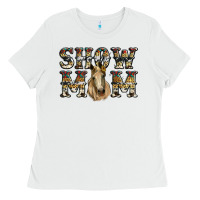 White show mom horse Ladies Tee - RanaPortraitStore