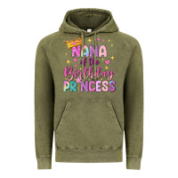 Vintage Olive nana of the birthday princess Vintage Hoodie - NancyCooperArtShop