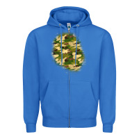 True Royal camouflage patch 3 Zipper Hoodie - BundleAndBundleShop