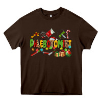 Chocolate Brown christmas phlebotomist Heavy Core Tee - MaliasSmallBusiness