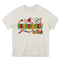 Cream christmas phlebotomist Heavy Core Tee - MaliasSmallBusiness