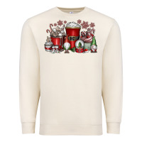 Sandshell Christmas Coffee Drink Premium Sweatshirt - CowhideDigitalArt