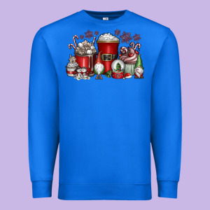 Christmas Coffee Drink Premium Sweatshirt Designed By Cowhidedigitalart