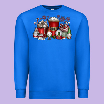 Christmas Coffee Drink Premium Sweatshirt Designed By Cowhidedigitalart