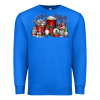 True Royal Christmas Coffee Drink Premium Sweatshirt - CowhideDigitalArt