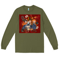 Army Green wizard kids with glitter Long Sleeve Tee - TumblerDesignByShophia