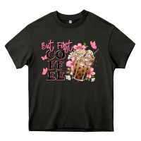 Asphalt but first coffee floral Heavy Core Tee - JahusDesignShop