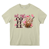 Mossy but first coffee floral Heavy Core Tee - JahusDesignShop