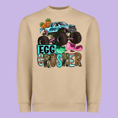 Easter Day Monster Truck Easter Egg Crusher Heavyweight Sweatshirt Designed By Oliviacreatesart