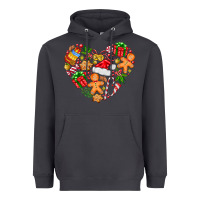 Smoke love Christmas  heart Heavyweight Hoodie - CowhideDigitalArt