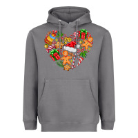 Storm love Christmas  heart Heavyweight Hoodie - CowhideDigitalArt