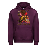 Mauve Wine chocolate gnome Urban Hoodie - BarkalooDesign
