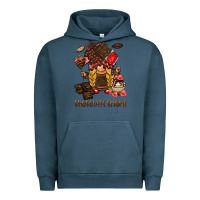 Pigment Midnight Navy chocolate gnome Urban Hoodie - BarkalooDesign