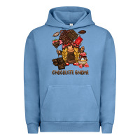 Pigment Pebble Blue chocolate gnome Urban Hoodie - BarkalooDesign