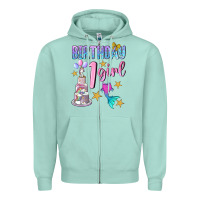 Seafoam birthday girl 1 Zipper Hoodie - BundleAndBundleShop