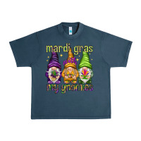 Midnight Navy Mardi Gras with my gnomes Urban Heavy Tee - NancyCooperArtShop