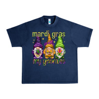 Navy Mardi Gras with my gnomes Urban Heavy Tee - NancyCooperArtShop