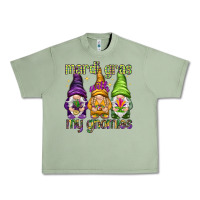 Oil Green Mardi Gras with my gnomes Urban Heavy Tee - NancyCooperArtShop