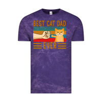 Cloud Purple Best Cat Dad Ever Vintage Tee - Bettercallsaul