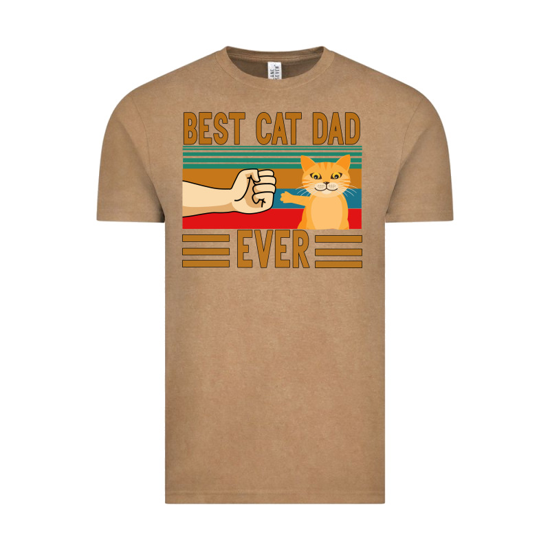 Best Cat Dad Ever Vintage Tee by Bettercallsaul | Teevron