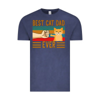 Vintage Denim Best Cat Dad Ever Vintage Tee - Bettercallsaul