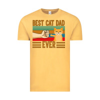 Vintage Mustard Best Cat Dad Ever Vintage Tee - Bettercallsaul