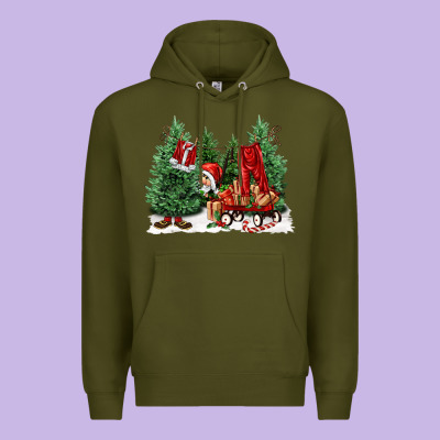 Christmas Santa Premium Hoodie Designed By Fadigitalartstudio