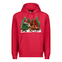 Cardinal christmas santa Premium Hoodie - FaDigitalArtStudio
