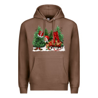 Chestnut christmas santa Premium Hoodie - FaDigitalArtStudio