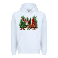 White christmas santa Premium Hoodie - FaDigitalArtStudio