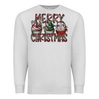 Dove Grey Merry Christmas Premium Sweatshirt - CowhideDigitalArt