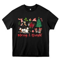 Black merry bright Heavy Core Tee - MaliasSmallBusiness