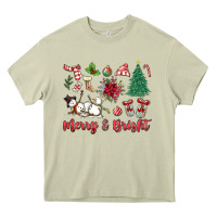 Mossy merry bright Heavy Core Tee - MaliasSmallBusiness