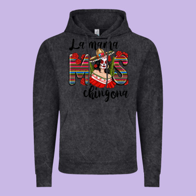 La Mama Mos Chingona Vintage Hoodie Designed By Texasbilliewilder