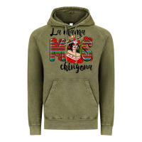 Vintage Olive La Mama Mos Chingona Vintage Hoodie - texasbilliewilder