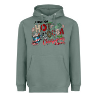 Sage I Run Hot Cocoa And Christmas Cheer Heavyweight Hoodie - CowhideDigitalArt