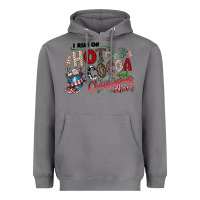 I Run Hot Cocoa And Christmas Cheer Heavyweight Hoodie | Teevron