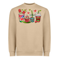 Mushroom watermelon summer coffee cups Heavyweight Sweatshirt - OliviaCreatesArt