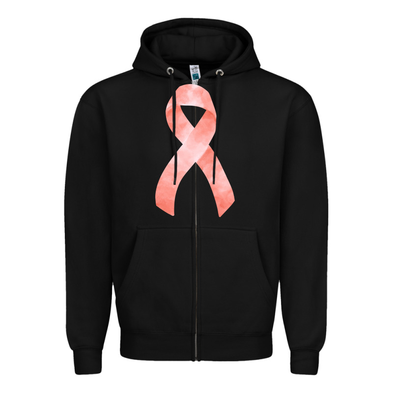 Uterine Or Endometrial Cancer Ribbon Zipper Hoodie by FaDigitalArtStudio | Teevron