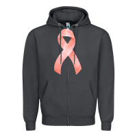 Smoke uterine or endometrial cancer ribbon Zipper Hoodie - FaDigitalArtStudio