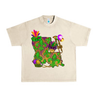 Sandshell Louisiana map Mardi Gras Urban Heavy Tee - NancyCooperArtShop