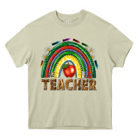 Mossy rainbow teacher Heavy Core Tee - NancyCooperArtShop
